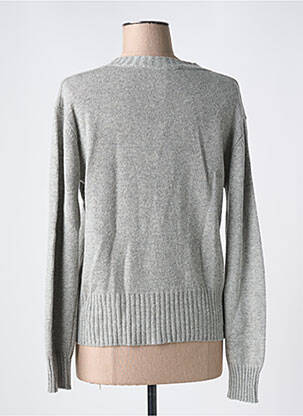 Gilet manches longues coupe cintrée gris LE BOUDOIR D'EDOUARD femme