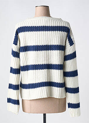 Pull coupe cintrée manches longues bleu LE BOUDOIR D'EDOUARD femme