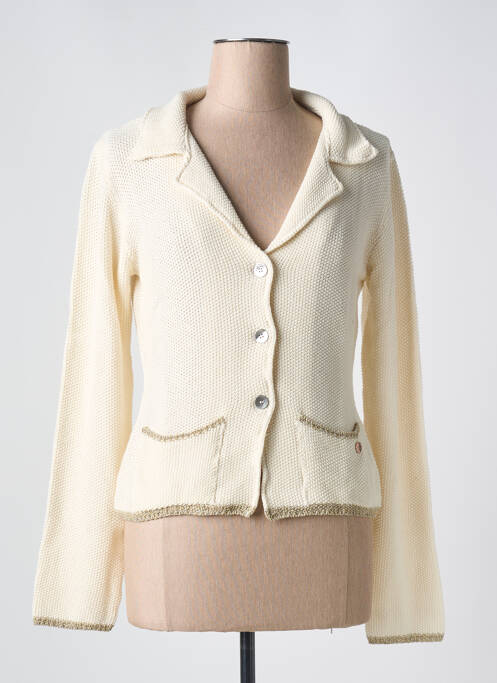 Gilet manches longues beige LE BOUDOIR D'EDOUARD pour femme