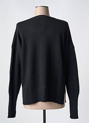 Pull coupe cintrée manches longues noir LE BOUDOIR D'EDOUARD femme