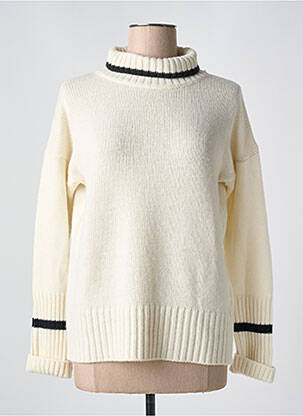 Pull col roulé beige LE BOUDOIR D'EDOUARD pour femme