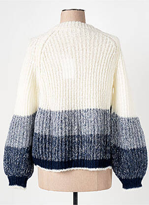 Pull coupe cintrée manches longues bleu LE BOUDOIR D'EDOUARD femme