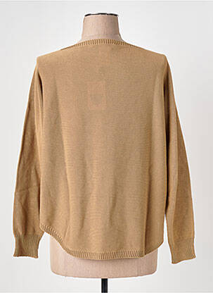 Pull col rond manches longues marron LE BOUDOIR D'EDOUARD femme