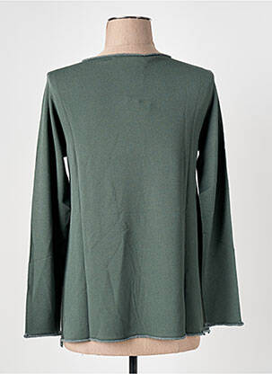 Pull col rond manches longues vert LE BOUDOIR D'EDOUARD femme