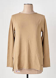 Pull col rond manches longues marron LE BOUDOIR D'EDOUARD femme