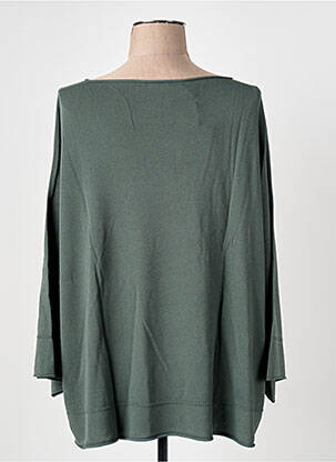 Pull col rond manches longues vert LE BOUDOIR D'EDOUARD femme