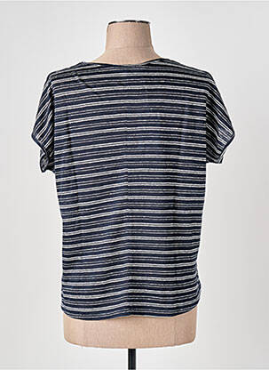 T-shirt coupe droite manches courtes bleu LE BOUDOIR D'EDOUARD femme