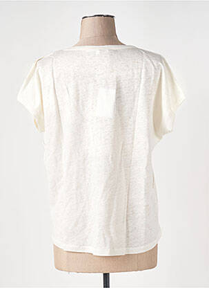 T-shirt coupe droite manches courtes blanc LE BOUDOIR D'EDOUARD femme