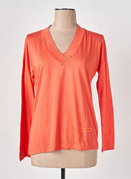 T-shirt manches longues manches longues orange LE BOUDOIR D'EDOUARD femme