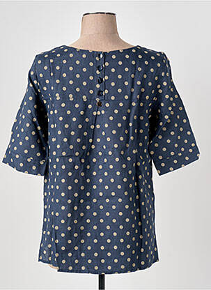 Blouse manches courtes manches courtes bleu LE BOUDOIR D'EDOUARD femme
