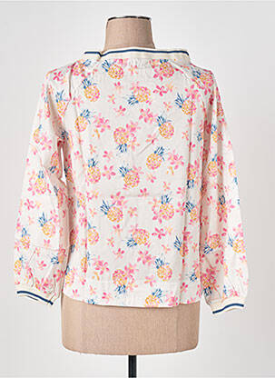 Blouse tissage popeline manches longues rose LE BOUDOIR D'EDOUARD femme