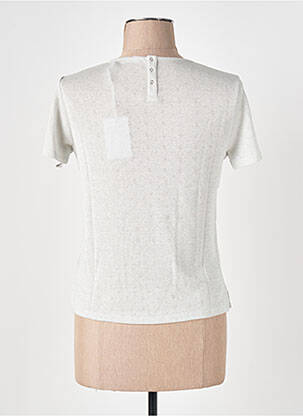 T-shirt coupe cintrée manches courtes beige LE BOUDOIR D'EDOUARD femme