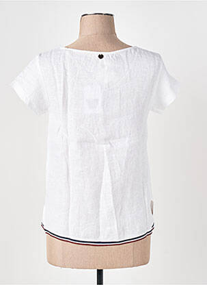 T-shirt coupe droite manches courtes blanc LE BOUDOIR D'EDOUARD femme