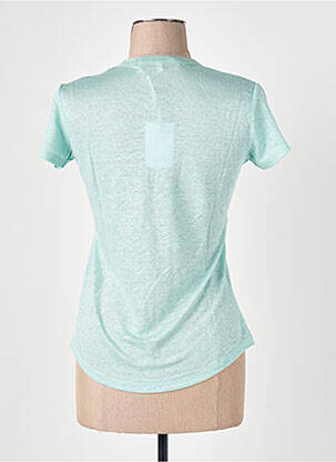T-shirt coupe cintrée manches courtes bleu LE BOUDOIR D'EDOUARD femme