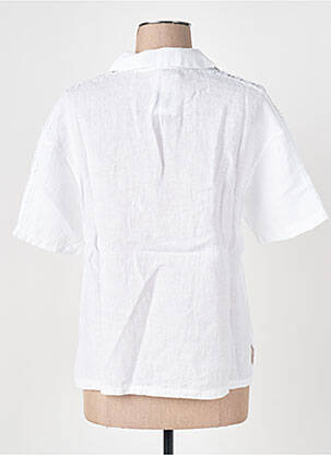 Blouse manches courtes manches courtes blanc LE BOUDOIR D'EDOUARD femme