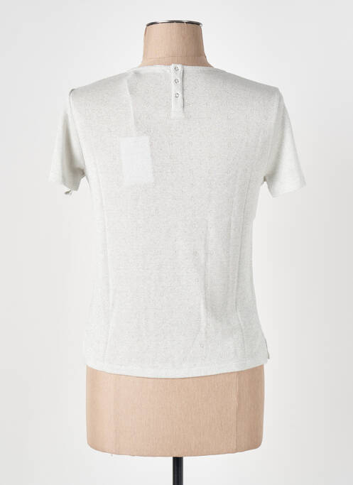 T-shirt coupe cintrée manches courtes beige LE BOUDOIR D'EDOUARD femme