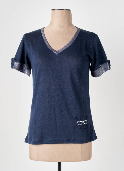 T-shirt bleu LE BOUDOIR D'EDOUARD pour femme