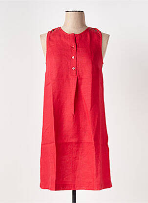 Robe mi-longue sans manche sans manche rouge LE BOUDOIR D'EDOUARD femme