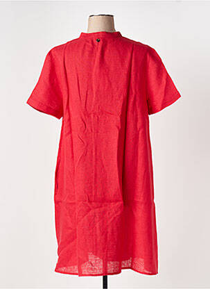 Robe mi-longue manches courtes manches courtes rouge LE BOUDOIR D'EDOUARD femme