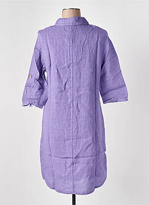 Robe mi-longue manches longues manches longues violet LE BOUDOIR D'EDOUARD femme