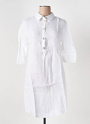 Robe mi-longue manches longues manches longues blanc LE BOUDOIR D'EDOUARD femme