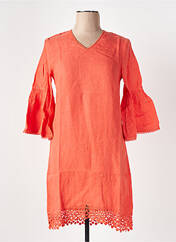 Robe mi-longue orange LE BOUDOIR D'EDOUARD pour femme seconde vue