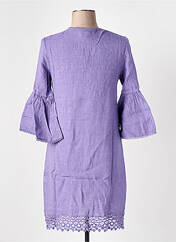Robe mi-longue violet LE BOUDOIR D'EDOUARD pour femme seconde vue