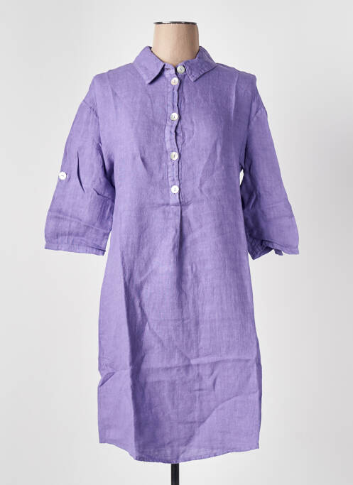 Robe mi-longue violet LE BOUDOIR D'EDOUARD pour femme