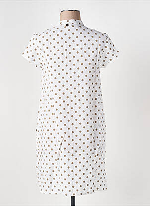 Robe mi-longue manches courtes manches courtes blanc LE BOUDOIR D'EDOUARD femme
