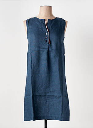 Robe mi-longue sans manche sans manche bleu LE BOUDOIR D'EDOUARD femme