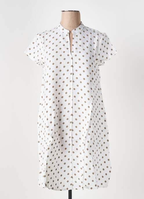 Robe mi-longue blanc LE BOUDOIR D'EDOUARD femme