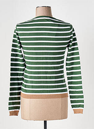 Gilet manches longues coupe cintrée vert LE BOUDOIR D'EDOUARD femme
