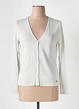 Gilet manches longues coupe cintrée gris LE BOUDOIR D'EDOUARD femme