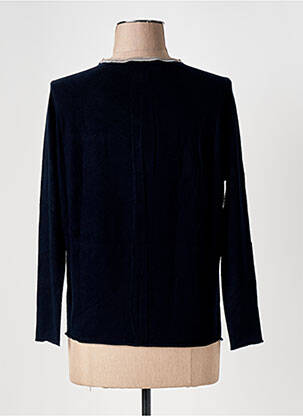 Gilet manches longues col rond bleu LE BOUDOIR D'EDOUARD femme