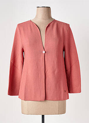 Gilet manches longues coupe cintrée rose LE BOUDOIR D'EDOUARD femme