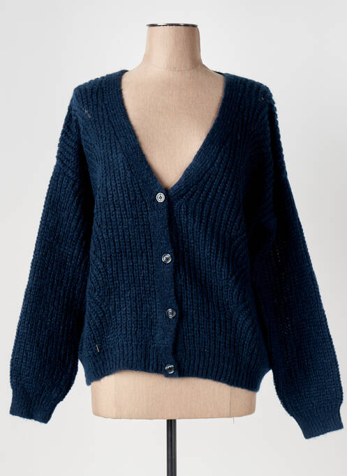 Gilet manches longues bleu LE BOUDOIR D'EDOUARD pour femme