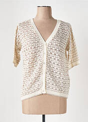 Gilet manches courtes beige LE BOUDOIR D'EDOUARD pour femme seconde vue