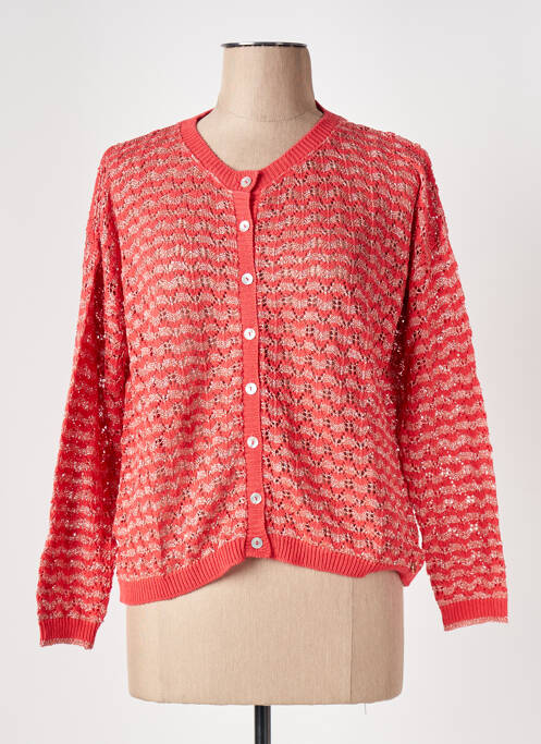 Gilet manches longues rouge LE BOUDOIR D'EDOUARD pour femme