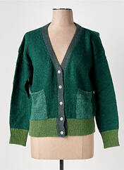Gilet manches longues vert LE BOUDOIR D'EDOUARD pour femme seconde vue