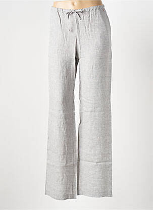 Pantalon droit taille élastique taille normale gris LE BOUDOIR D'EDOUARD femme