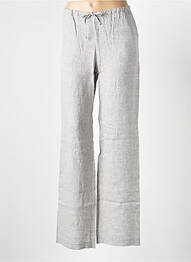 Pantalon droit taille élastique taille normale gris LE BOUDOIR D'EDOUARD femme
