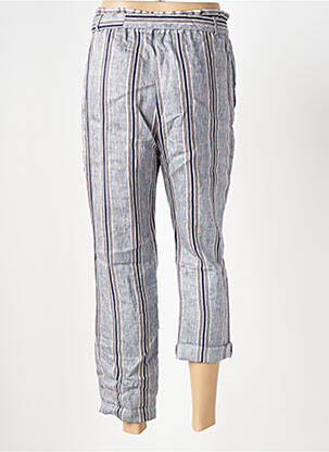 Pantalon 7/8 taille élastique taille normale bleu LE BOUDOIR D'EDOUARD femme
