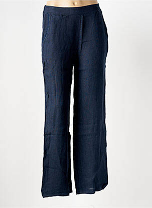 Pantalon droit taille élastique taille normale bleu LE BOUDOIR D'EDOUARD femme
