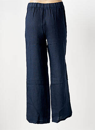 Pantalon droit taille élastique taille normale bleu LE BOUDOIR D'EDOUARD femme