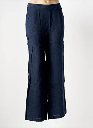 Pantalon droit taille élastique taille normale bleu LE BOUDOIR D'EDOUARD femme