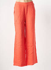 Pantalon droit orange LE BOUDOIR D'EDOUARD pour femme seconde vue