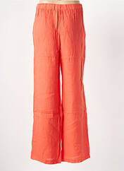 Pantalon droit orange LE BOUDOIR D'EDOUARD pour femme seconde vue