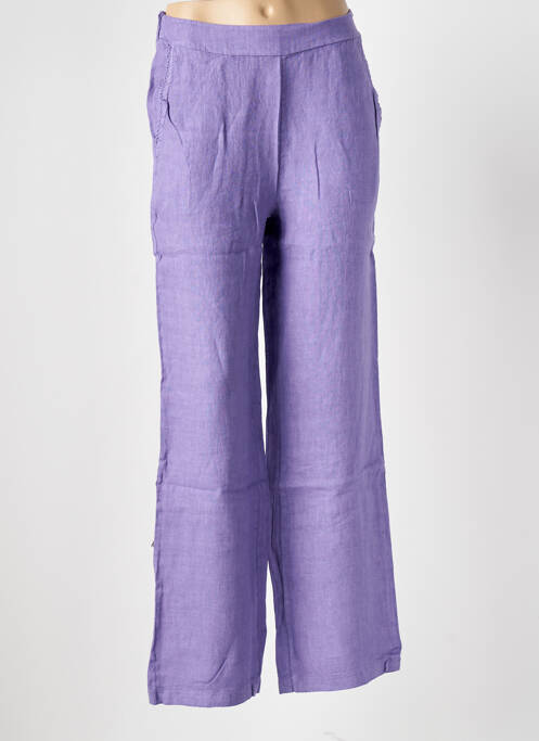 Pantalon droit violet LE BOUDOIR D'EDOUARD pour femme