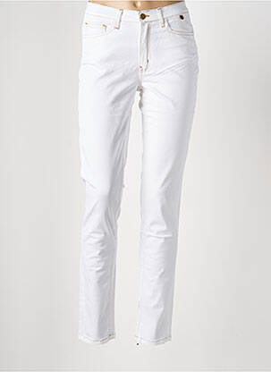 Jeans coupe slim poches blanc LE BOUDOIR D'EDOUARD femme