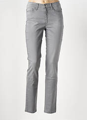 Jeans coupe slim gris LE BOUDOIR D'EDOUARD pour femme seconde vue